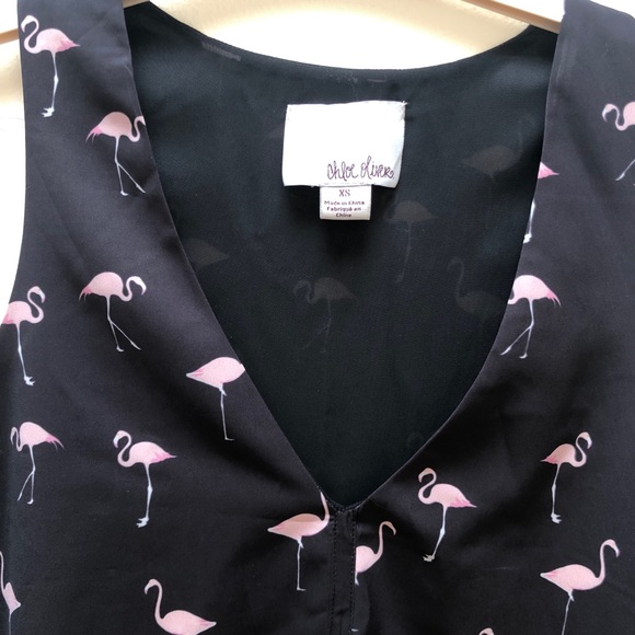 Chloe Oliver Flamingo prints tank top - Picture 2 of 2